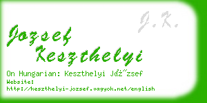 jozsef keszthelyi business card